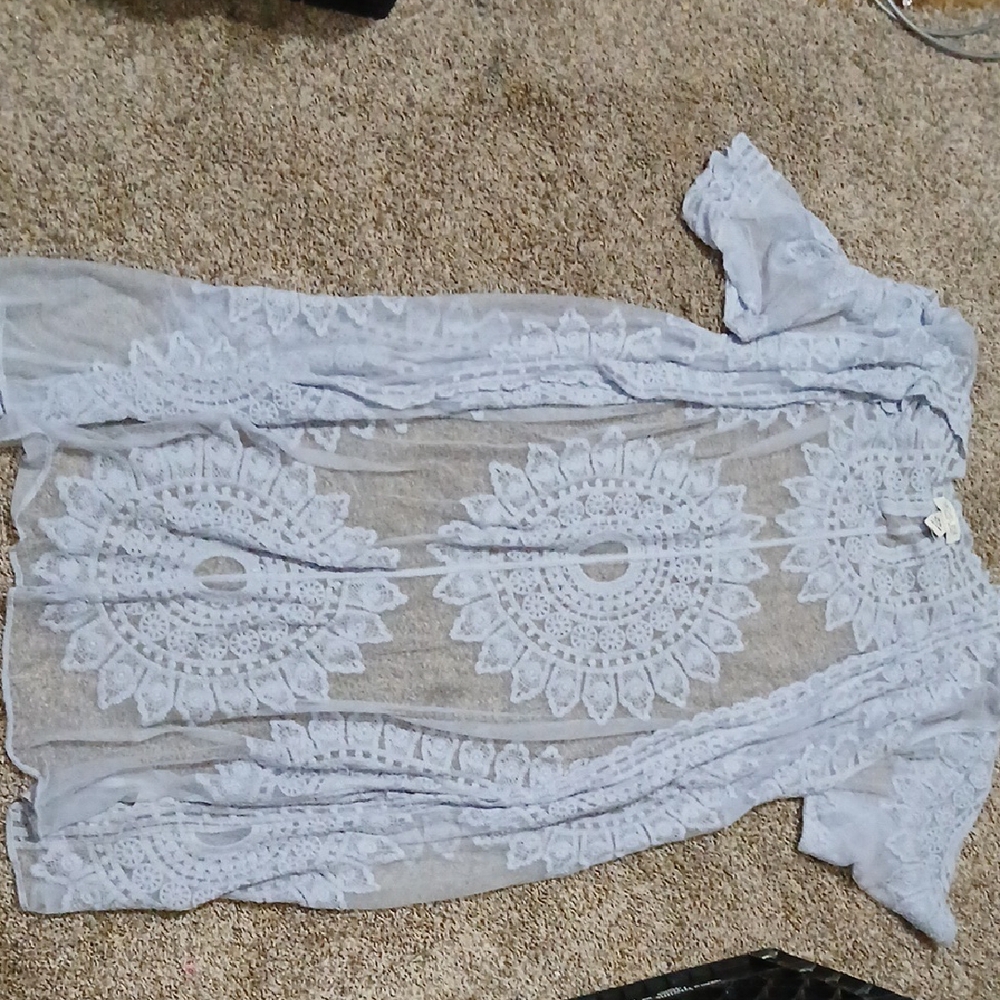 Lace Overlay Sheer Lace Over Topper